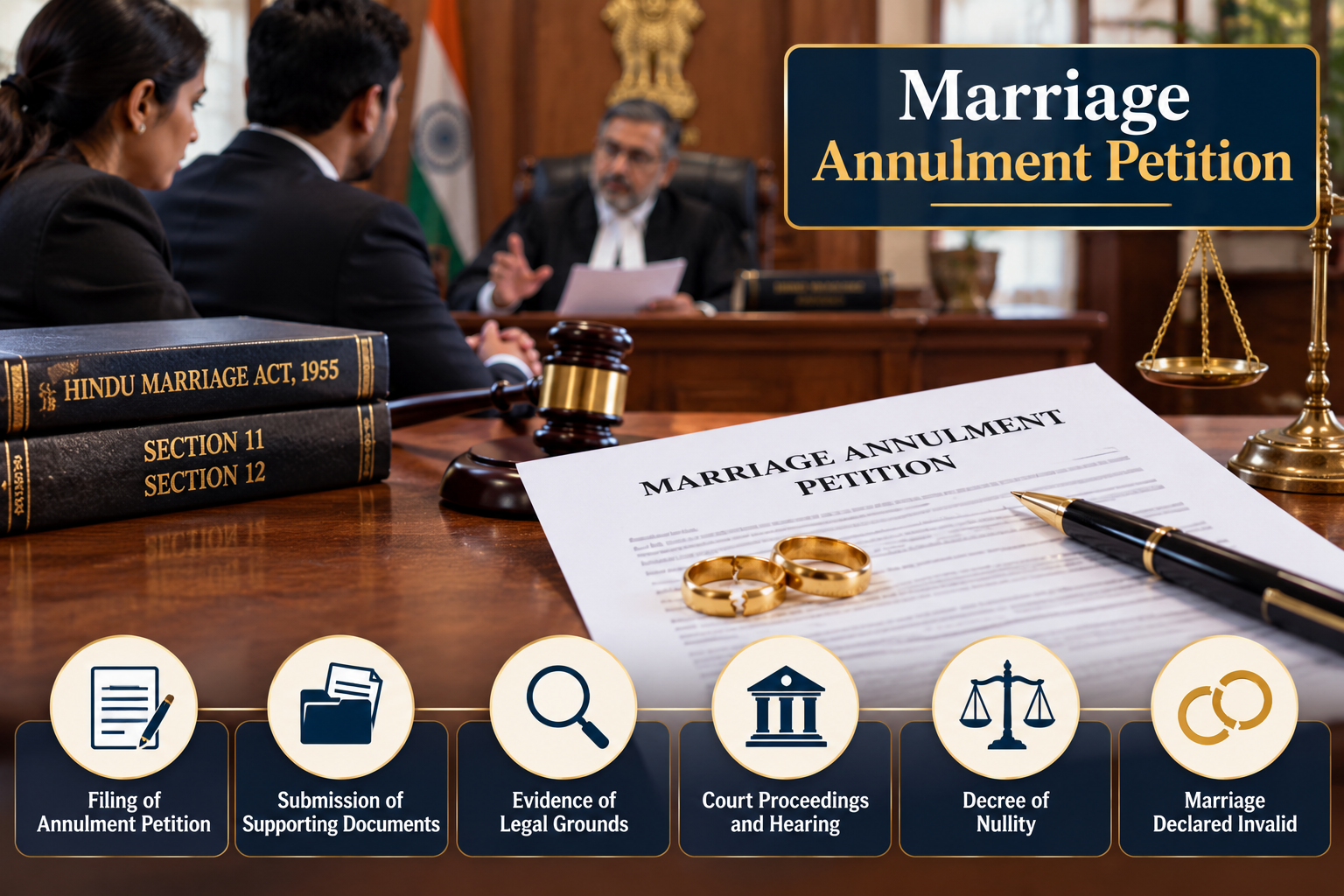 Marriage Annulment Petition Courtroom Scene Marriage Annulment Petition Courtroom Scene